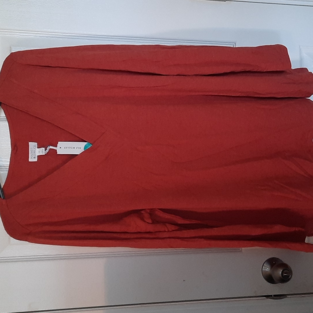 NWT Market &  Spruce french terry knit top 3X